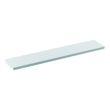 Twinslot White Metal Shelves - 100 x 20cm